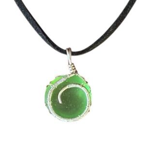 Seafoam Sea Glass Necklace